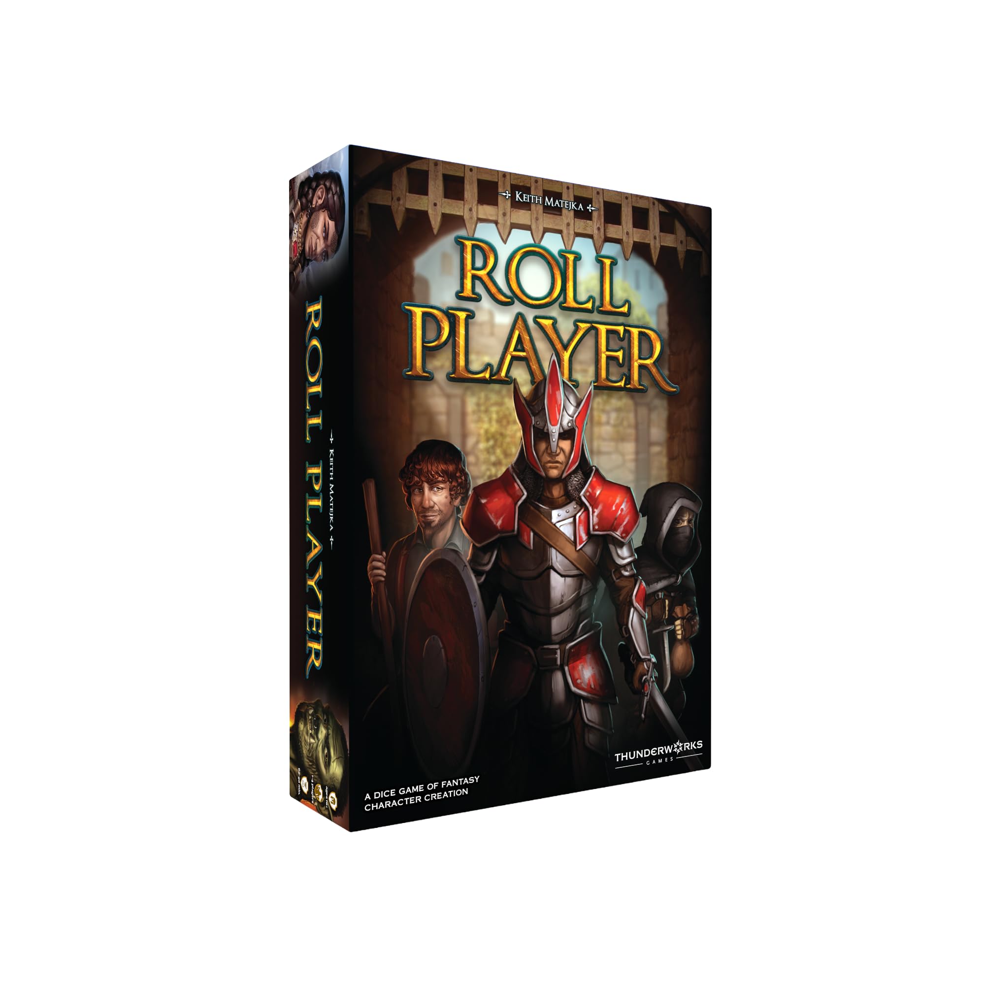 Thunderworks Games - Roll Player Board Game | A Dice Game of Fantasy Character Creation | Ages 10+ | Competitive Strategy | Family Game for 1-4 Players | 60-90 Minutes