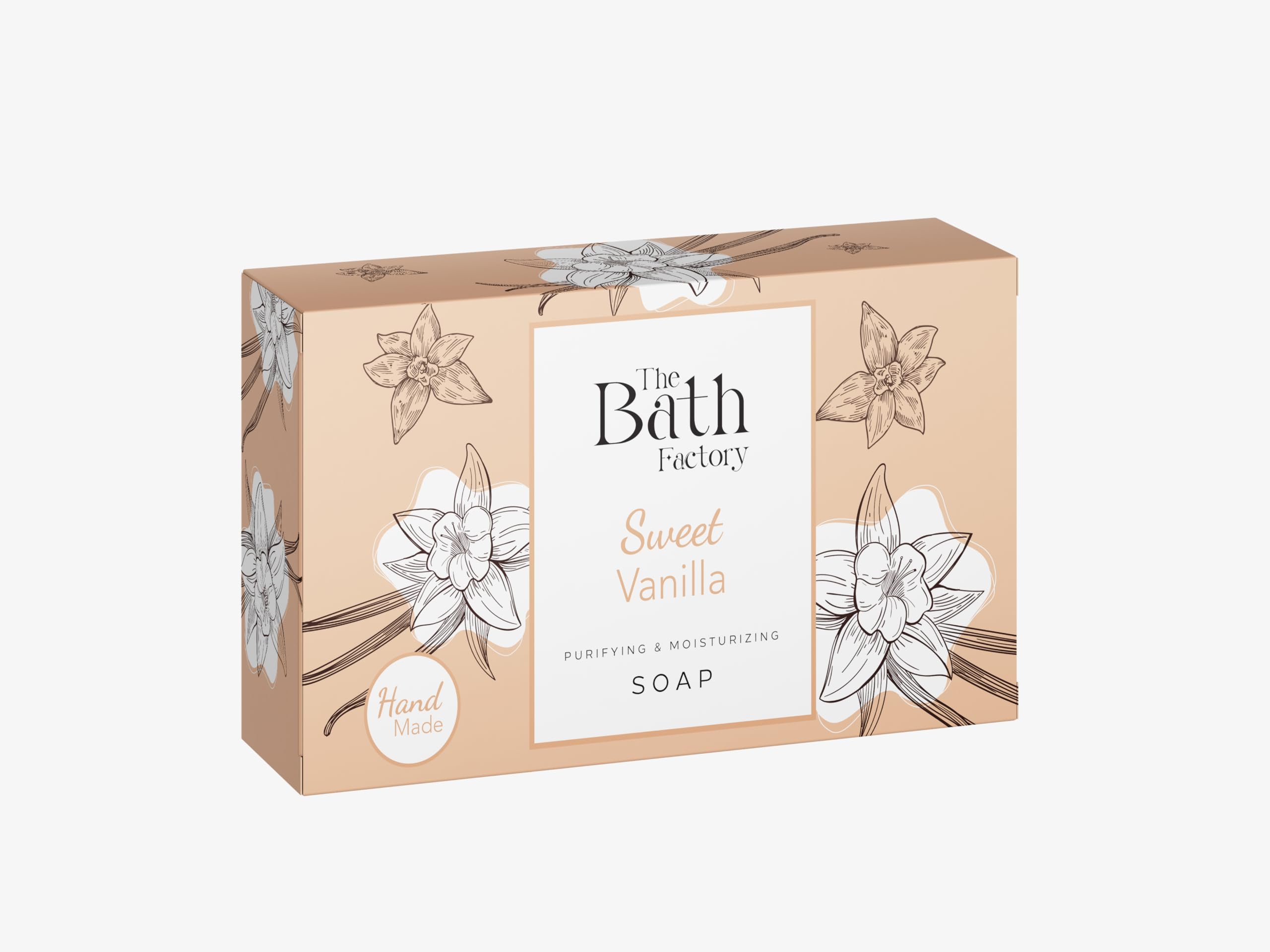 The Bath Factory Moisturising Hand and Body Soap, Vegan Formula, 80 g