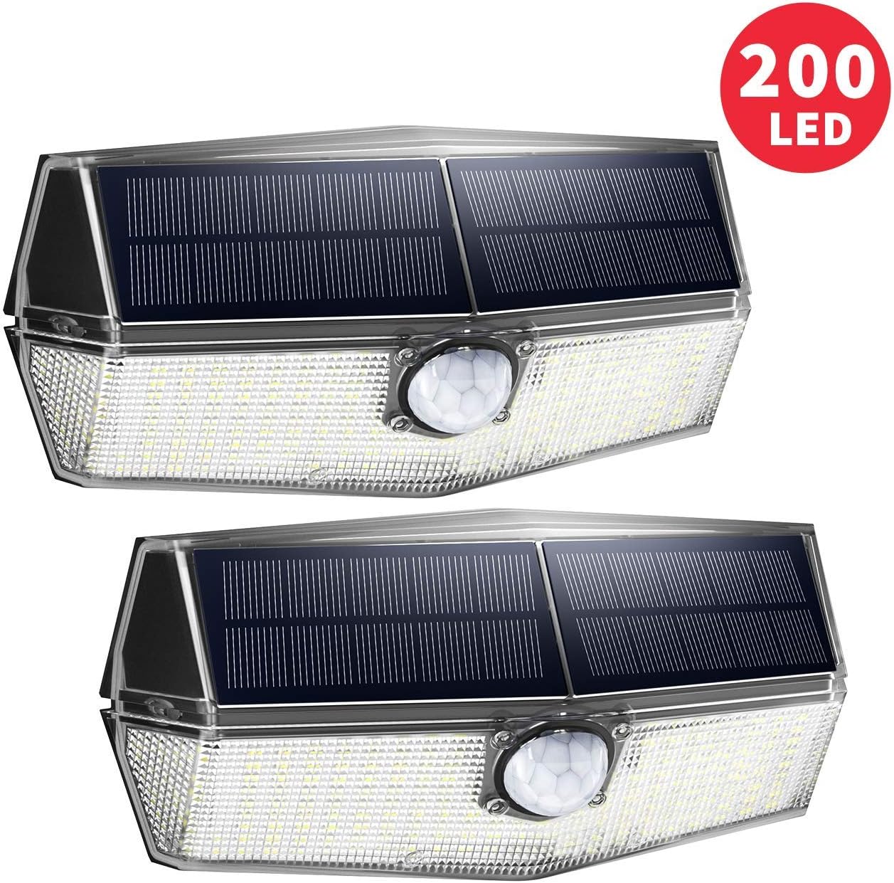 Mpow Solar Lights Outdoor,200 LED Solar Motion Lights with 3 Modes, 270