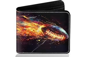 ZHIMEBYE Boys Wallet for Teens, Cool Kids Wallet for Boys Ages 8-10/9-12/11-15 with Wallet Card, Funny Leather Bifold Rfid Blocking Wallet, Coin Pocket Id Window for Men Boy Birthday Christmas Gifts