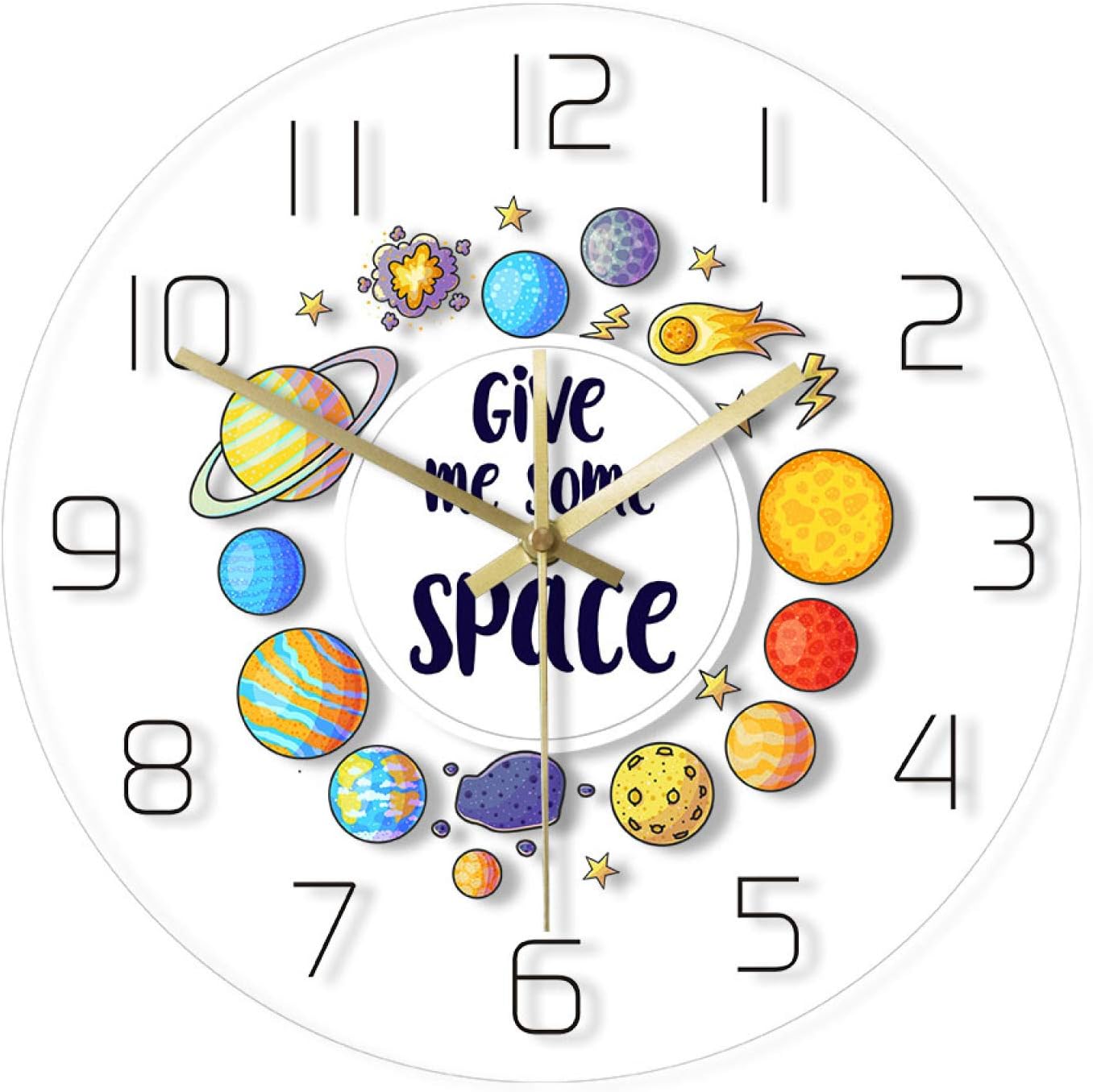 xutingting Wall Clocks Astronomy Art Outer Space