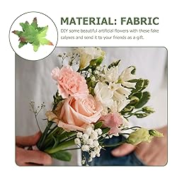 EXCEART 50pcs Artificial Flower Calyxes Fabric Rose