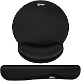 GIM ICETEK Keyboard and Mouse Mat Set Memory Foam Wrist Support