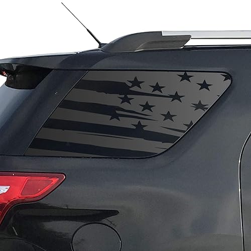 Amazon Com Distressed Usa Flag Decals For 11 19 Ford Explorer 3rd Windows Custom Design Xr1 Fe5 A Handmade
