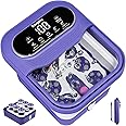 Ranjova Foot Spa Electric Rotary Massage, Collapsible Foot Bath with Heat, Bubble,Temp Control, and 24 Motorized Shiatsu Massage Balls, Pedicure Foot Spa for Feet Relaxation (Blue)