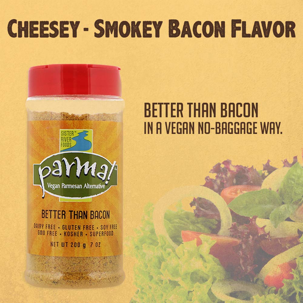 Parma Vegan Parmesan 4 Flavor Variety Dairy Free Soy Free And Gluten Free Cheese Vegan Plant Based Superfood 7 Ounces Pack Of 4