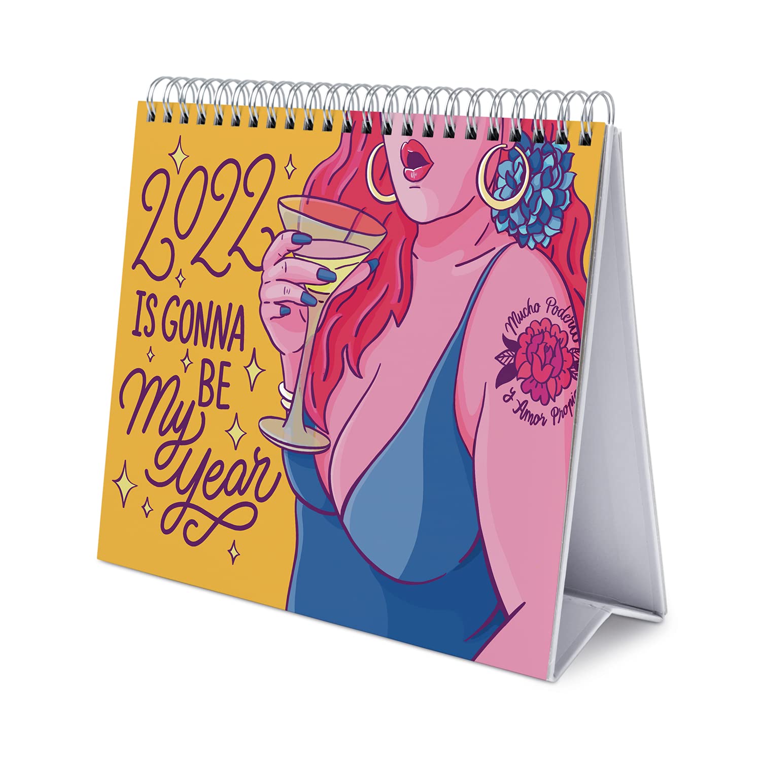 Official The Self Love Calendar 2022 - Desktop Calendar 2022 Lucia Types Desk Calendar 2022-12 Month 2022 Planner by Kokonote CS22025