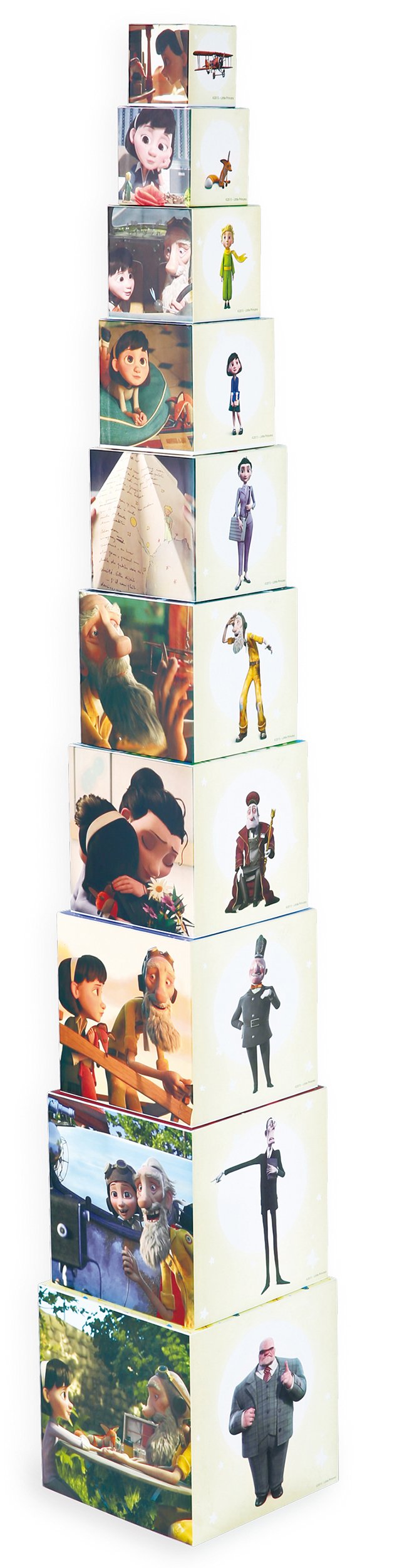 Hape 824691 Le Petit Prince The Little Stacking Cubes Baby Toy, Multi-Coloured