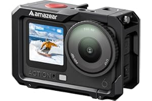 AMAZEAR Metal Protective Case for DJI Osmo Action 6 Accessories, Action6 Pro Multifunction Utility Frame Cage, Stronger Alumi