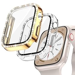 Goton 2-Pack Bling Case for Apple Watch Series 9 8