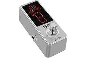 IOPPWIN Rowin LT-910 Chromatic Tuner Pedal - Ultra-Precise Strobe Mode (±0.1% Accuracy), LED Display, True Bypass, Compact Metal Design (DC 9V Powered, Adapter not Included)