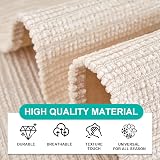 SHANNA Soft Chenille Sofa Cover L Shape 110x110cm White 1/2/3/4 Seater view 5