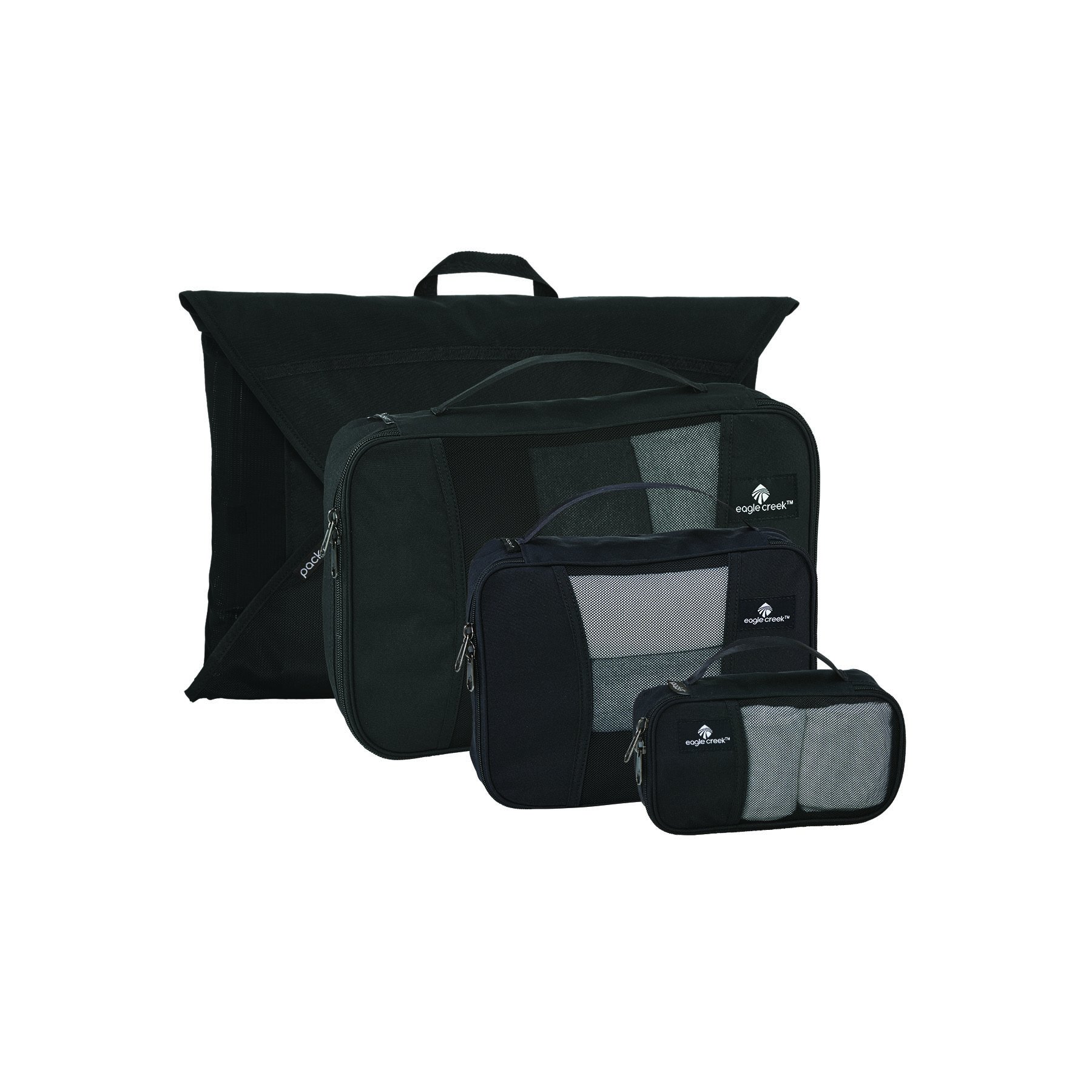 Eagle Creek Pack-It Specter Compression Cube Set + Garment Folder, Black
