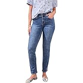 Tribal Womens Sophia Curvy Straight Fit Mid Rise Stretch Jeans (Regular, Plus and Petite Sizes)