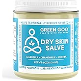 Green Goo Dry Skin Salve, All-Natural Moisturizer for Hydrating The Body & Face, Helps Alleviate Symptoms of Chronic Skin Conditions, 4 Oz