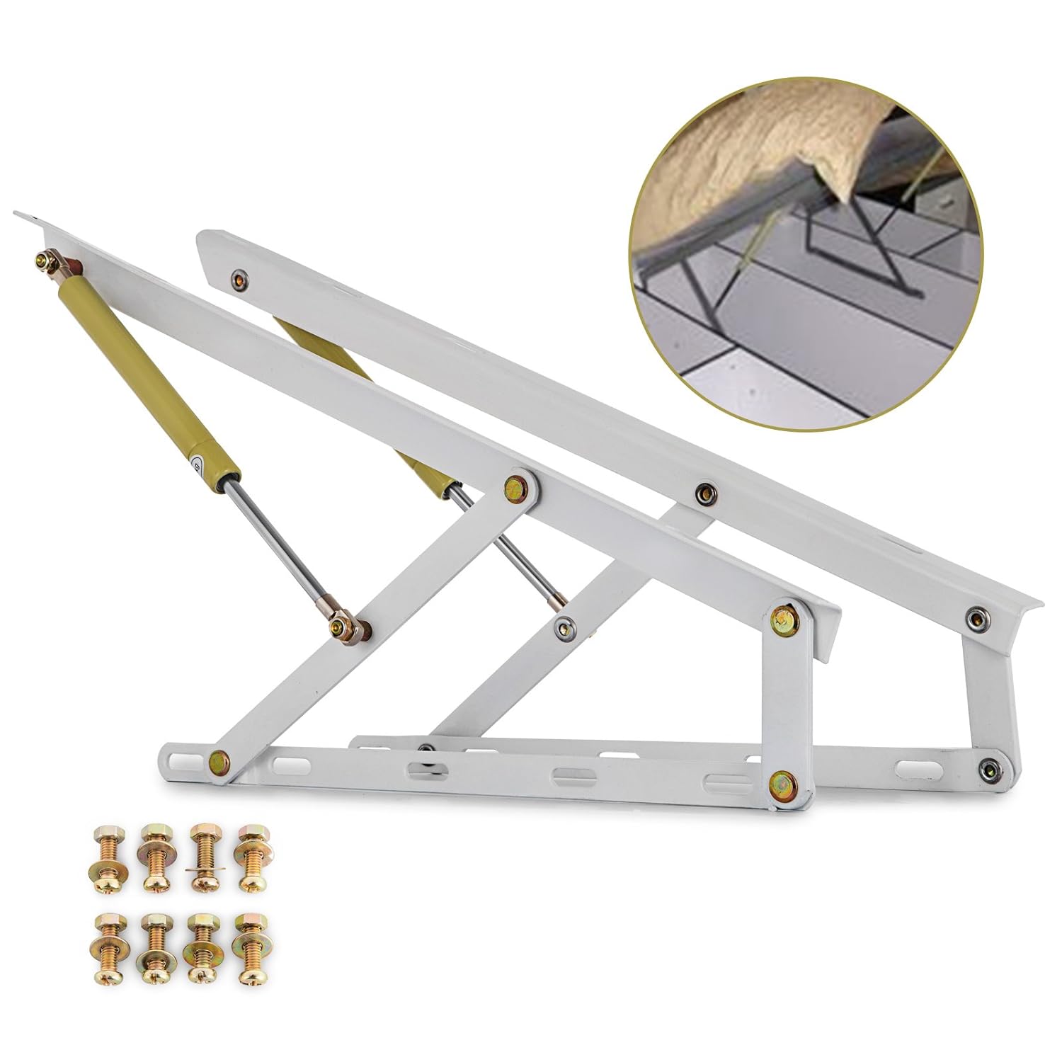 FlowerW Bett Lift Hydraulic Mechanism Kits Bett Pneumatisches Hebeset