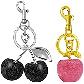 ANDGING Cute Cherry Keychains Cherry Bag Charm Handbags Purse Cherries Charms Key Chain Accessories Birthday Christmas Gifts