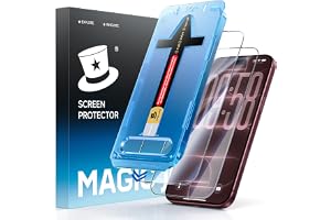 MAGIC JOHN for iPhone 18 Pro Max Screen Protector Easy Installation | 2 Pack, 6.9 inch, HD Clear, 9H Tempered Glass, Bubble F