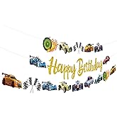 Race Car Party Banners 3Pcs Happy Birthday Garland Banners for Boy Girls Theme Baby Shower Race Fan Birthday Party Supplies
