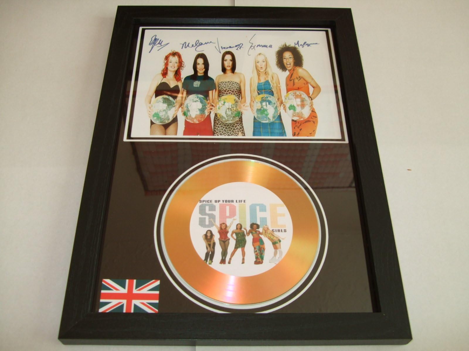 spice girls signed gold disc