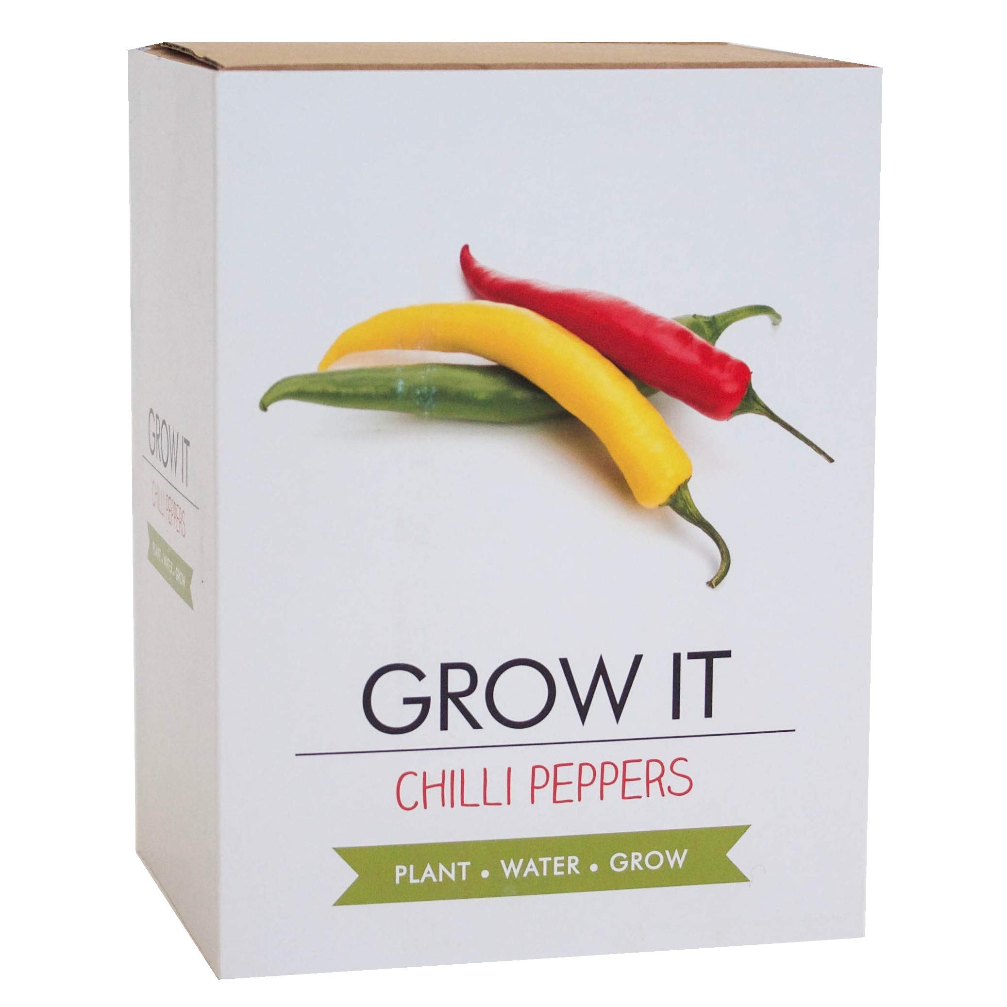 Gift Republic Grow Your Own Chilli Plants Hot Chilli Pepper Seeds Habanero, Jalapeno, Scotch Bonnet Gift Idea Kitchen Garden