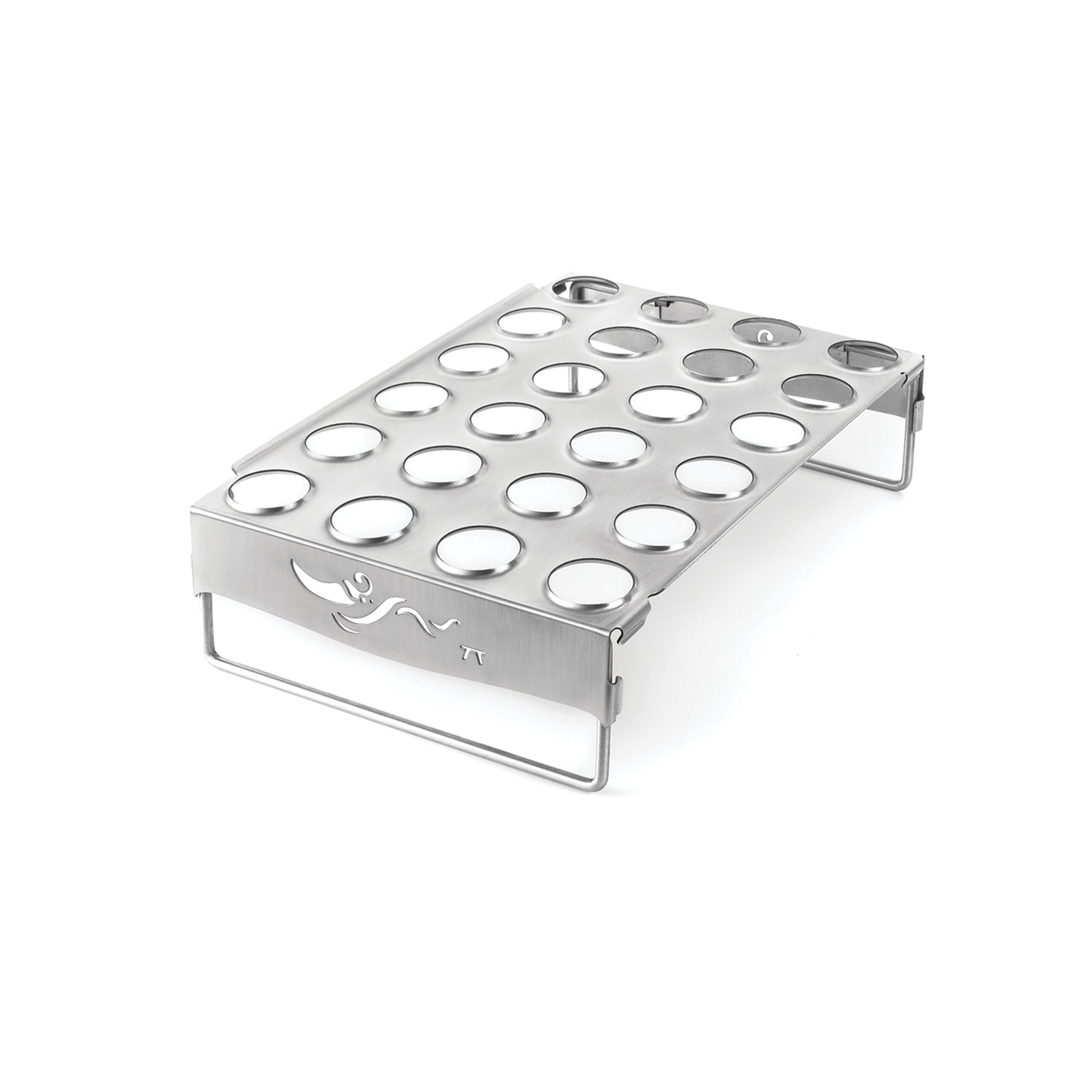 OUTSET QS83 Grill Racks, Stainless Steel, Chicken Leg and Jalapeño Roaster