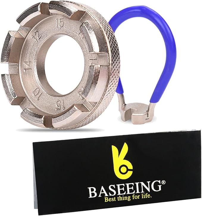 Labewin Bike Spoke Wrench Spoke Tool 6 Size 8 Way Wrench Nipple Key for