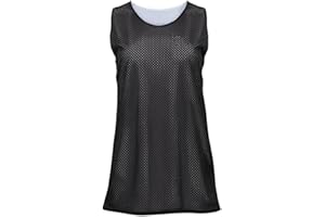 Badger Sport Black/White Ladies Large Reversible Mesh Tank Top Jersey Uniform