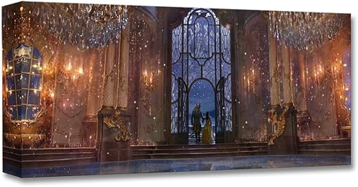 Amazon Com Disney Concepts Castle Ballroom Interior Treasures On Canvas Beauty And The Beast Live Action Feature Film 9 Inches X 22 Inches Reproduction Gallery Wrapped Giclee On Canvas Wall Art Posters