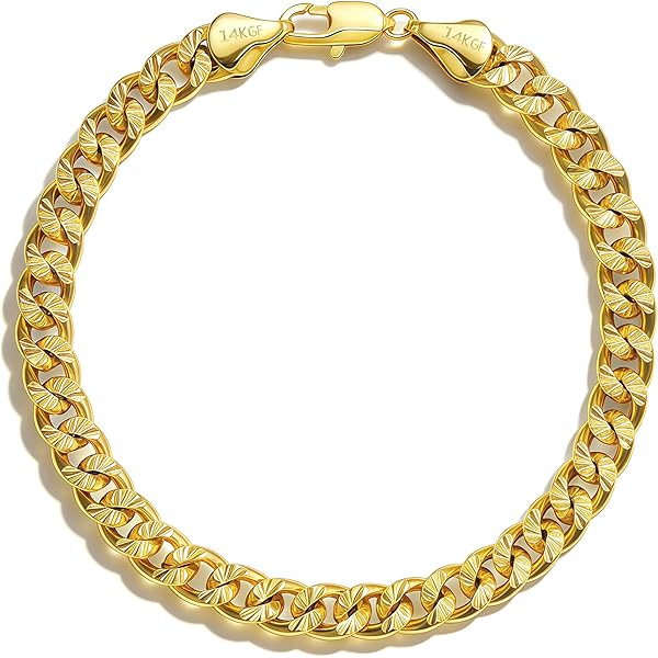 Amazon.com: DECADENCE 14K Yellow Gold 9MM 7.50