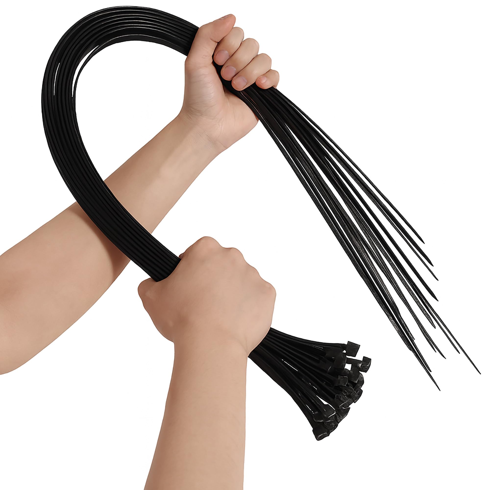 Pack of 20 Black Super Strong Cable Ties 9mm x 900mm – Premium Nylon Zip Tie Wraps (Extra Long)