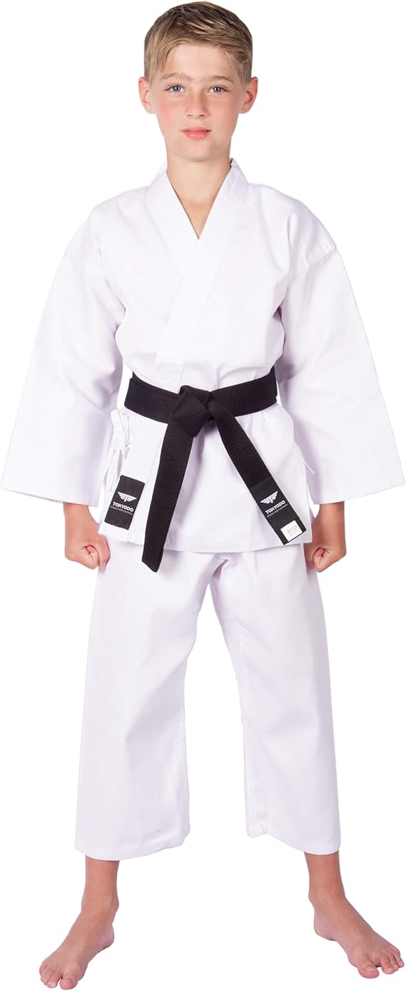 TOKYODO Karate Gi/Uniform Jacket, Pants & White Belt 6 Oz, Extra