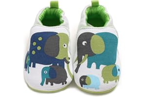 COSANKIM Infant Baby Boys Girls Slipper Soft Sole Non Skid Sneaker Moccasins Toddler First Walker Cirb House Shoes