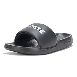 Lacoste Women's Serve Slide, Black, 9