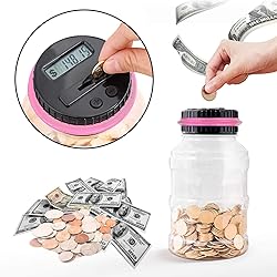Coin Piggy Bank Saving Jar, Winnsty Digital Coin