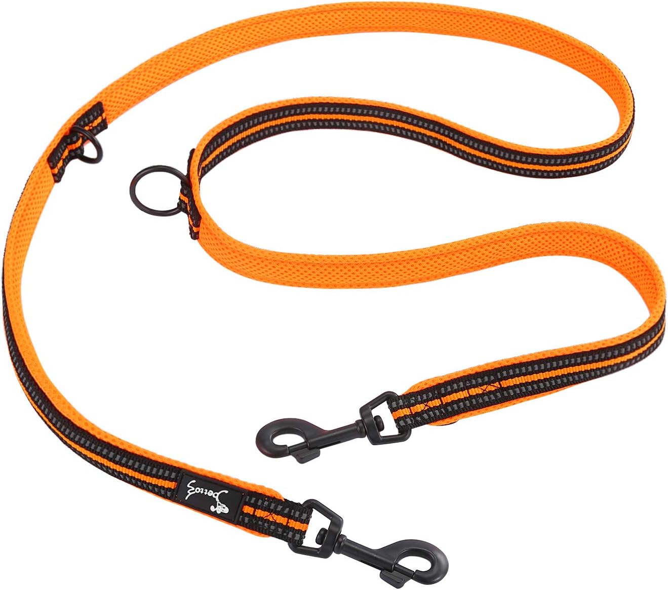 Dog Lead Hands Free 7 in 1 Double Ended Dog Training Lead Strong Nylon