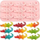 YIMINGMOLD 9 Cavity Crocodile Silicone Candy Molds | Alligator Chocolate Mold For Chocolate Candy Cupcake Topper Decorating