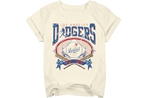 SGYHO Baseball Shirts for Girls Boys Game Day Short Sleeve Shirt Toddler Kids Baseball Team Fan Tee top
