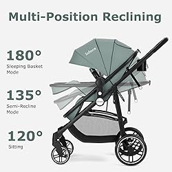 INFANS 2 in 1 Baby Stroller, High Landscape Infant