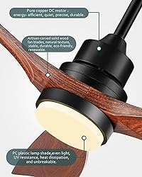 Forrovenco Ceiling Fans with Lights and Remote, 52