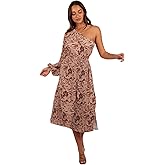 Petal & Pup Womens Wren One Shoulder Midi Dress
