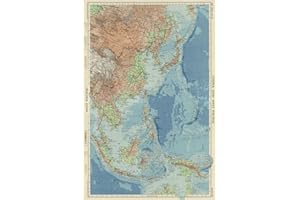 East Asia Map Journal: Vintage Map Notebook