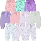 Hakochia Baby Pants for Boys & Girls: 100% Cotton, Soft, Comfy, Ample Diaper Room 0-36 Months