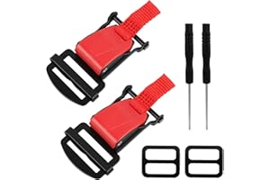OMASUNB 2 Pack Motorcycle Helmet Quick Release Buckle Kit, Motorcycle Helmet Chin Strap Clip, Ideal for Various Helmet Brands and Motorcycle Riders of All Levels, Daily Commuter, Weekend Adventurer