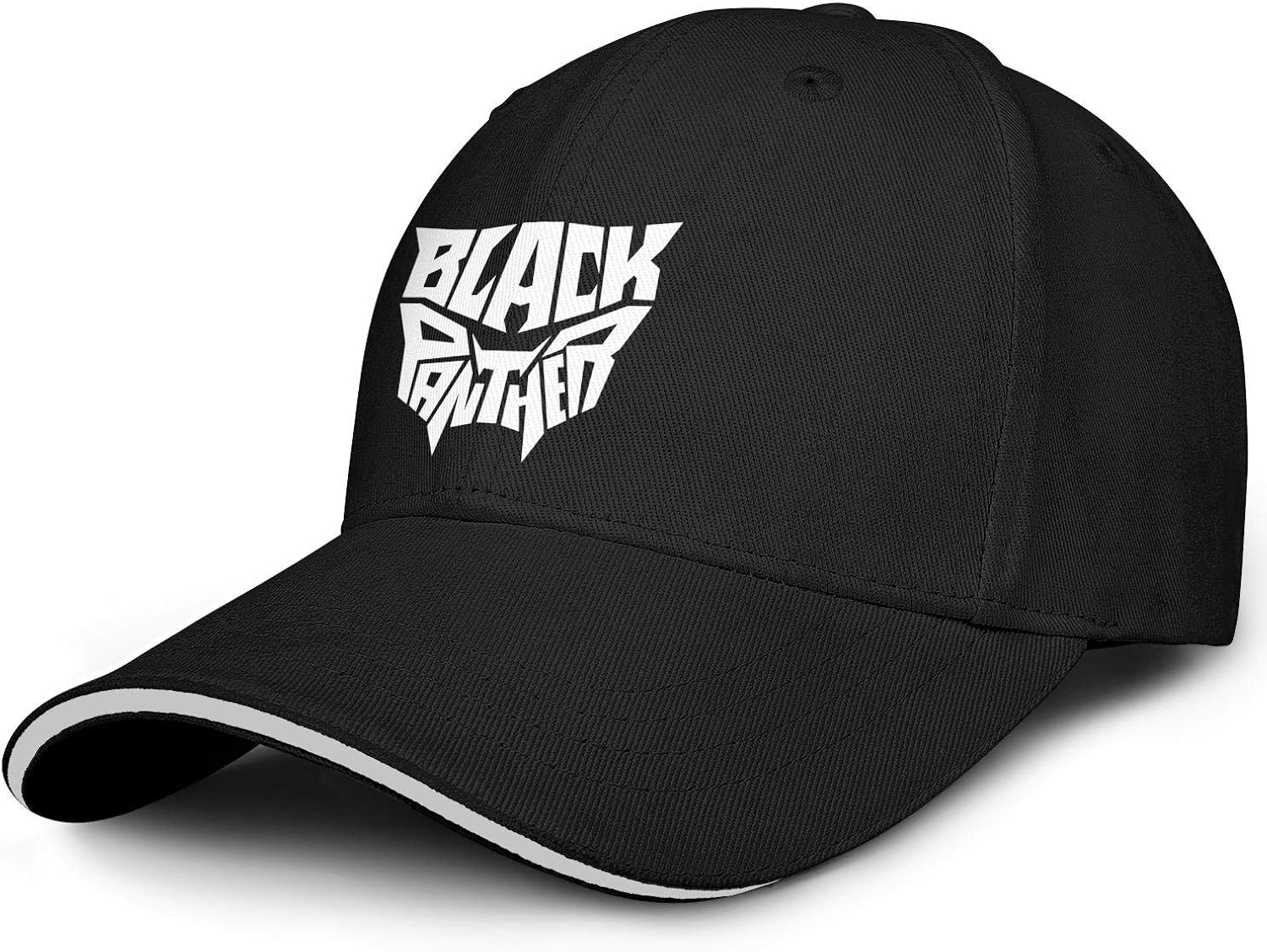 Men Hats MarvelBlackPantherMovieLogo CustomizedPortable Sports