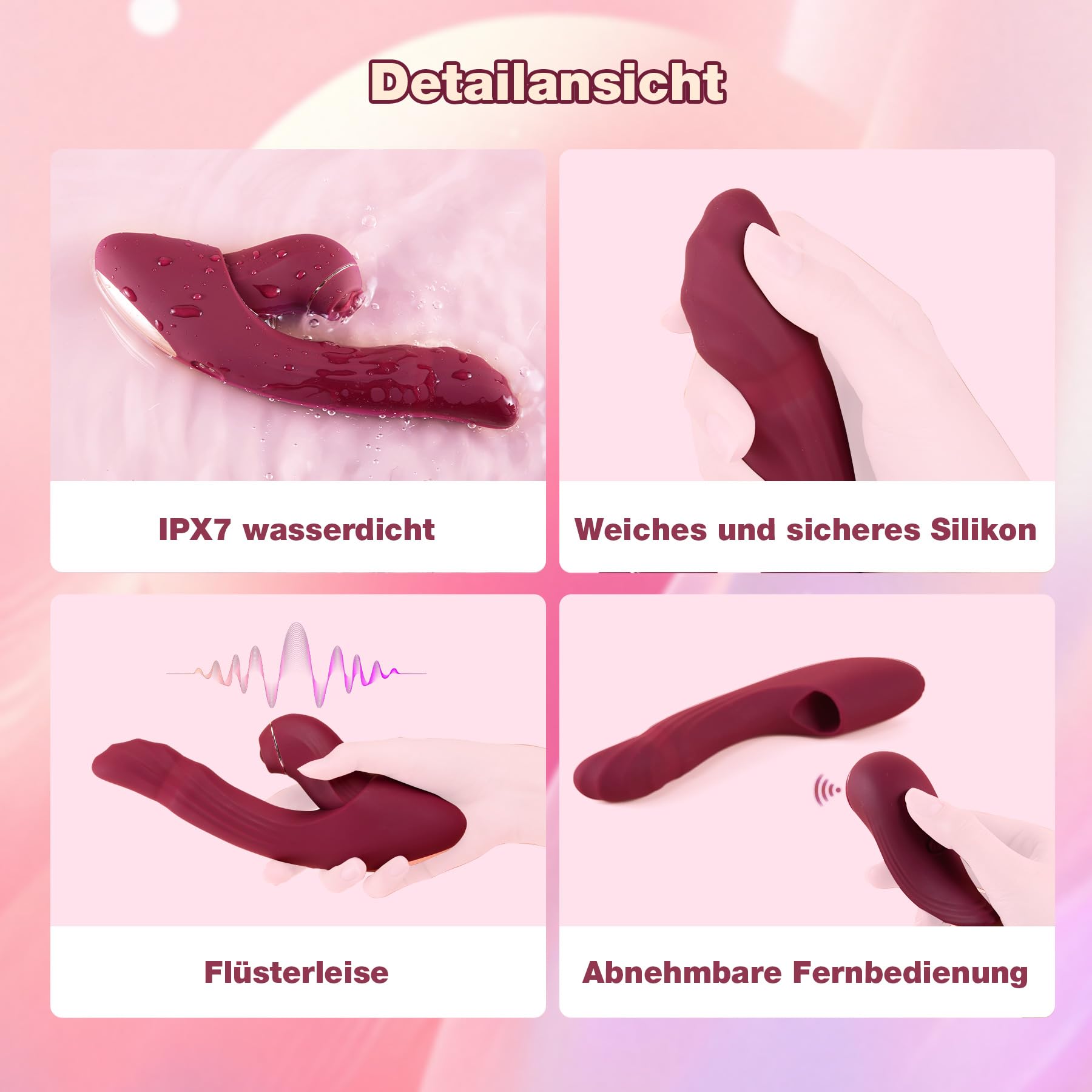 5 in 1 Sex Spielzeug für die Frau Vibrator mit APP für G-punkt Klitoris,Vibration für Frauen mit 7Stoßmodi 7 Pochen 10 Vibration 42℃ Heizfunktion,Vibratorensets für Frauen,Sex Toys Dildos Sexspielzeug