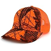 Armycrew Hunting Camouflage Outdoor Structured Trucker Mesh Cap