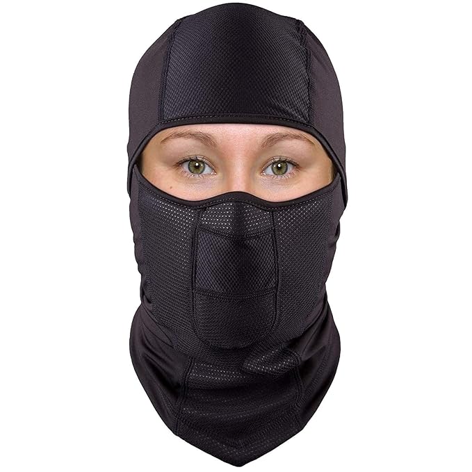 The Friendly Swede Sturmhaube Balaclava Sturmmaske, Motorradmaske Skimaske - idealer Kopfschutz, Nackenschutz, Gesichtsschutz