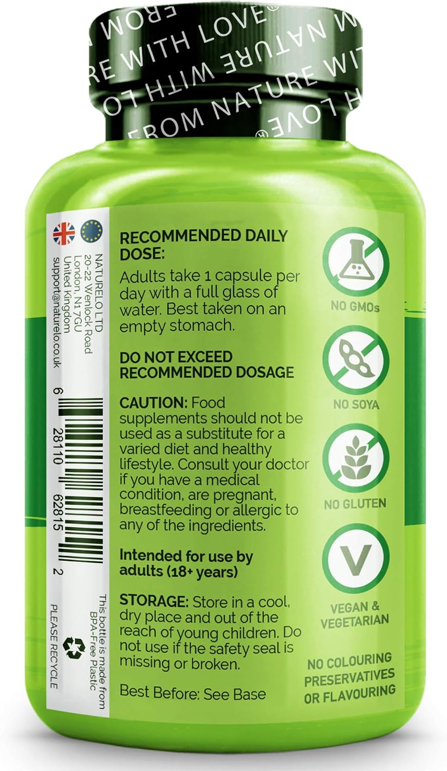 NATURELO Probiotic, Ultra Strength, 50 Billion CFU, 11 Lacto & Bifido Strains, One Daily, Gut-Friendly Bacteria - Image 4