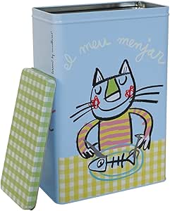 Laroom Caja Metálica diseño El MEU Menjar para Gato ...